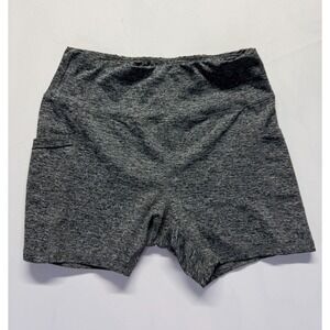 Ebb & Flow High Waisted Athletic‎ Shorts Womens XL Gray Space Dye Gym Training